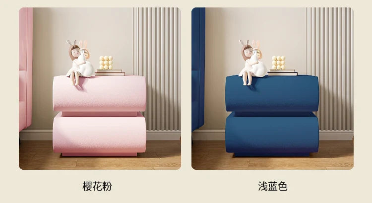 Luxury Modern Night Table Space Saving Minimalist Bedside Table Storage