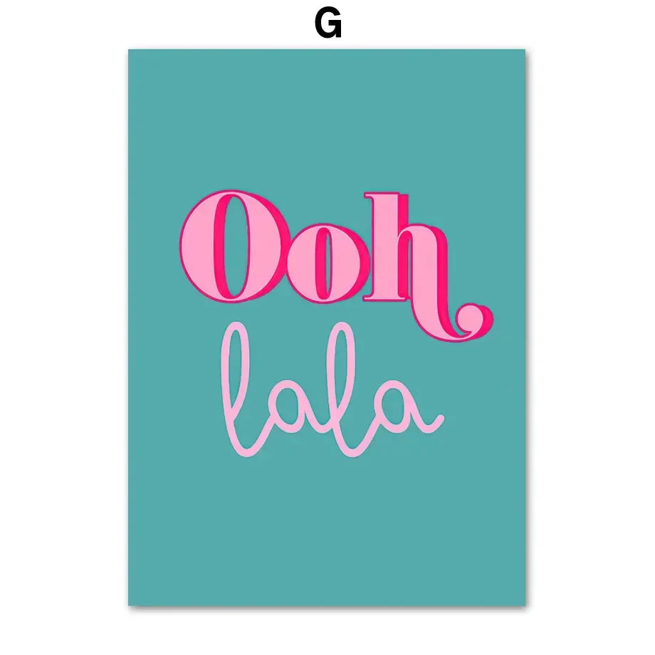 Classic Abstract Wall Art  Pink Leopard Lips HD Canvas Oil Painting Poster for Bedroom  Living Room Decor Modern Prints