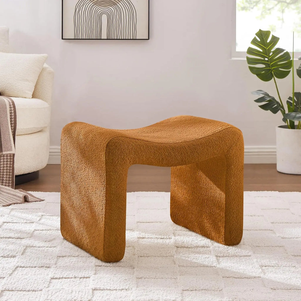 Luxury Small Footstool Ottoman, Multi-Functional Modern Foot Stool, Sofa Footrest Extra Seating for Living Room, Entryway, Hallways
