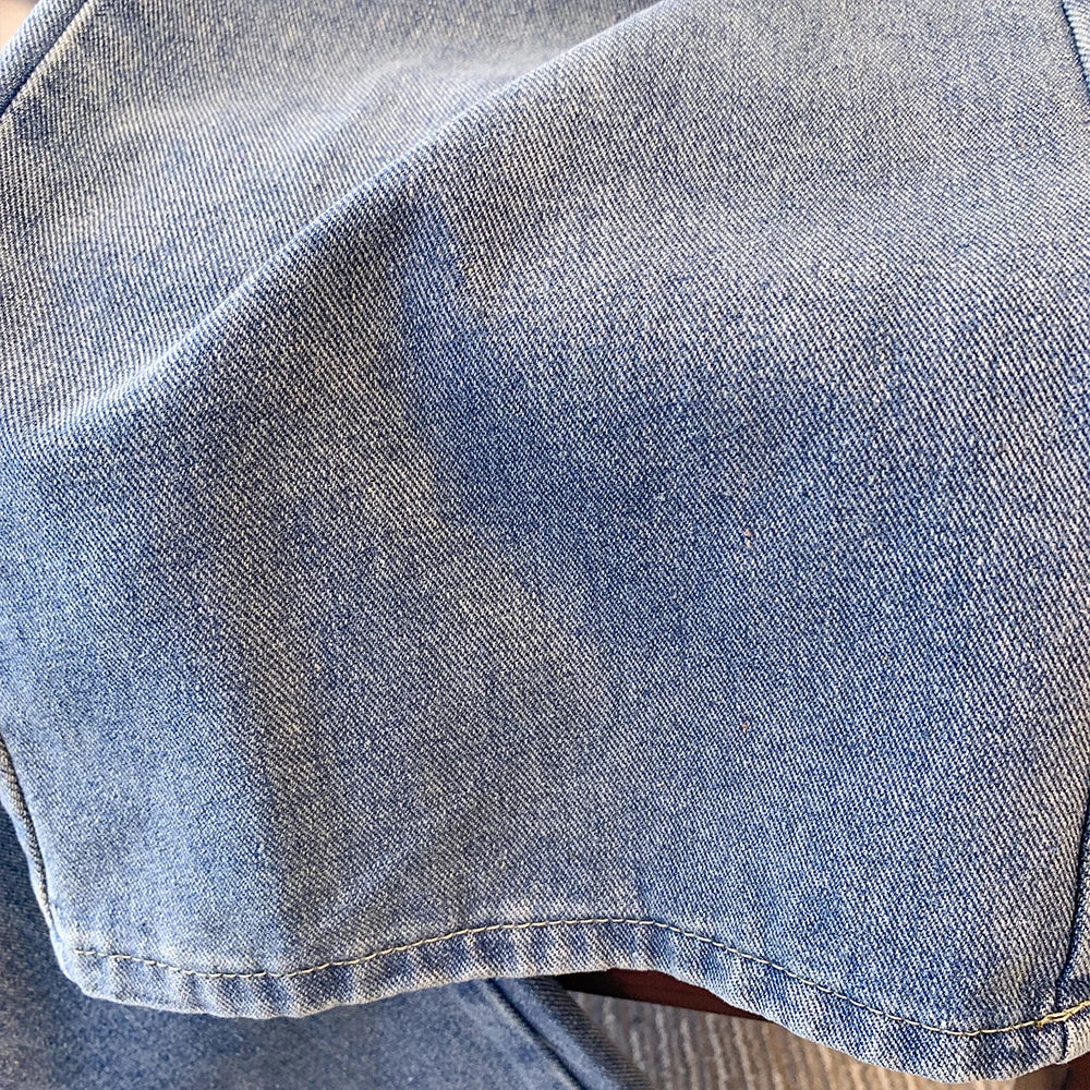 Street Style Plus Size Jeans Women's Casual Pants Gray All-In-One Overalls Multi-Pocket Commuter Denim Pants