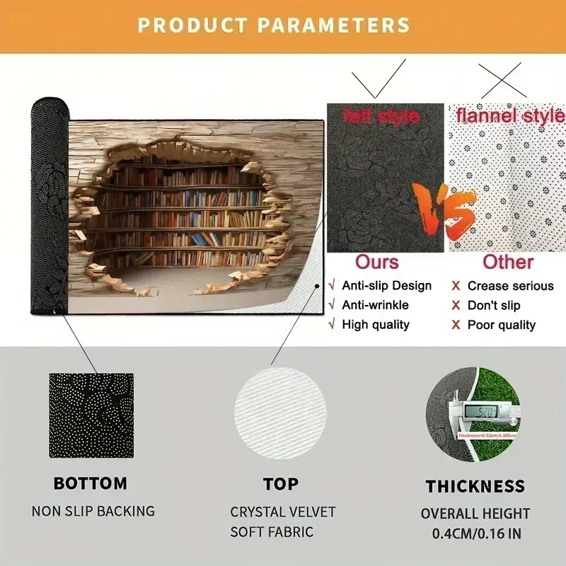 Living Room Carpet Pink Retro Carpets Soft Foot Mat Bedroom Bedside Floors Non-slip Advanced Light Luxury Home Decoration Rug