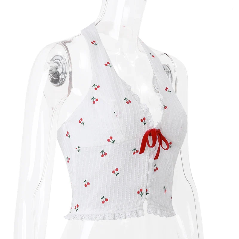 Halter Camis Tank Tops Summer Knitted Slim Fit Tank Top