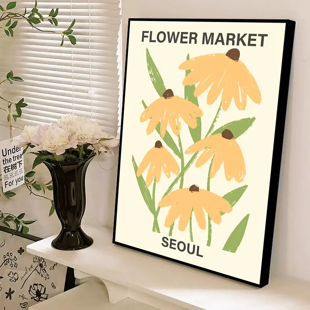 Flower Market Daisy Classic Movie Posters HD Quality Poster Wall Art Painting Study Nordic Home Decor