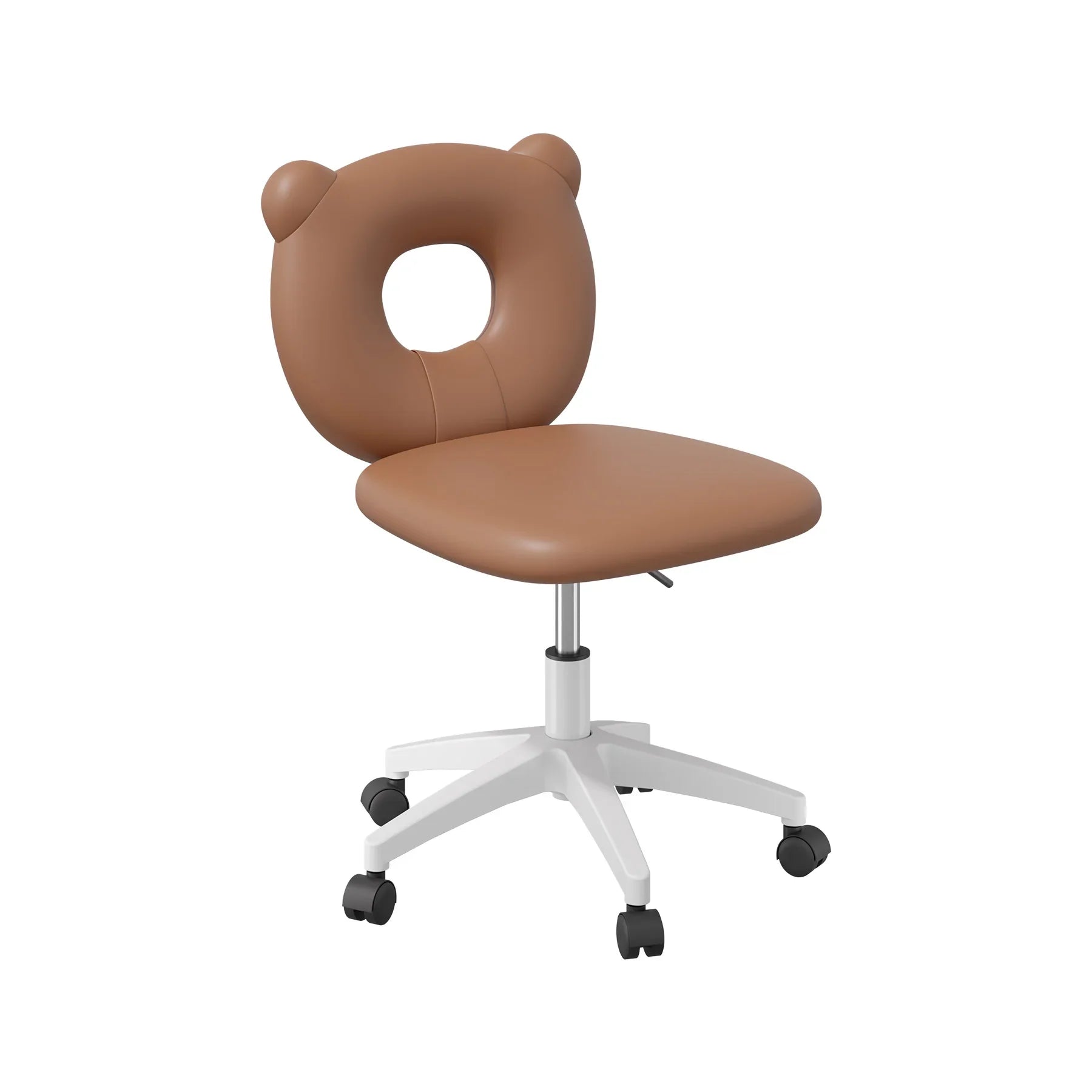 Little Bear Office Chair Female Male Dormitory Backrest Chair Pink Cute Bedroom Living Room Chairs Learning Chair Furniture Home