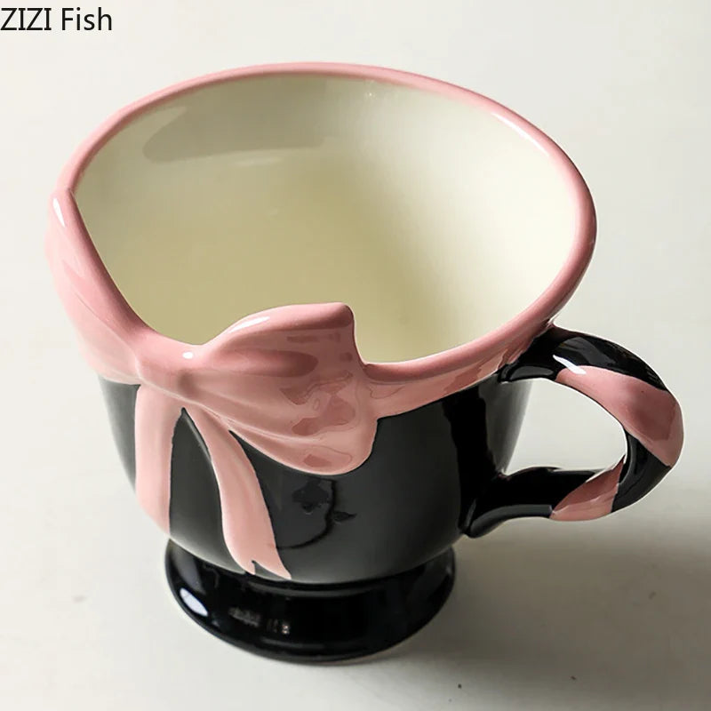 Cute Big Bowknot Decorative Mug