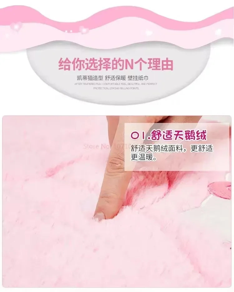 Sanrio Hello Kitty Rug Kawaii Anime Bedroom Bathromm Carpet Children Girls Bedroom Living Room Floor Mat Doormat Decoration