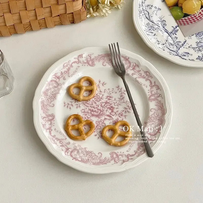 French Flat High-grade Saucer Ceramic Plate