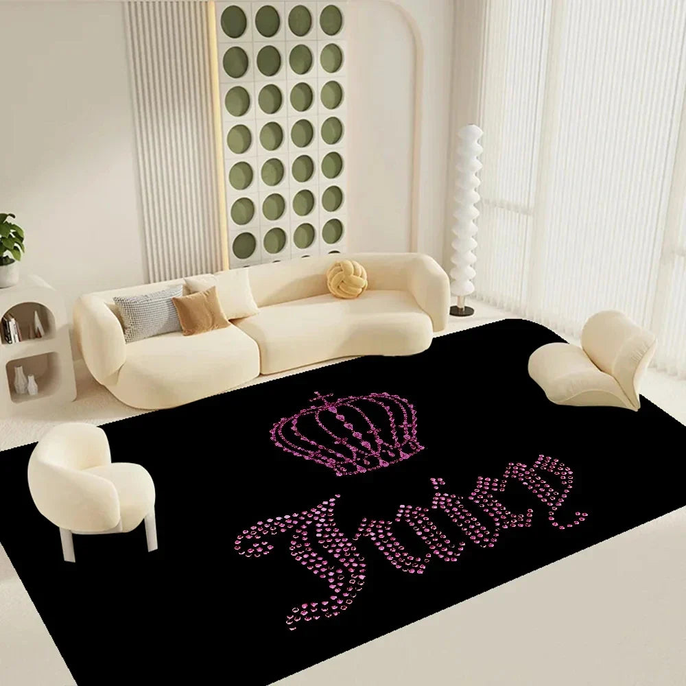 Juicy Couture Floor Mat Rectangle Anti-slip Home Soft Rug