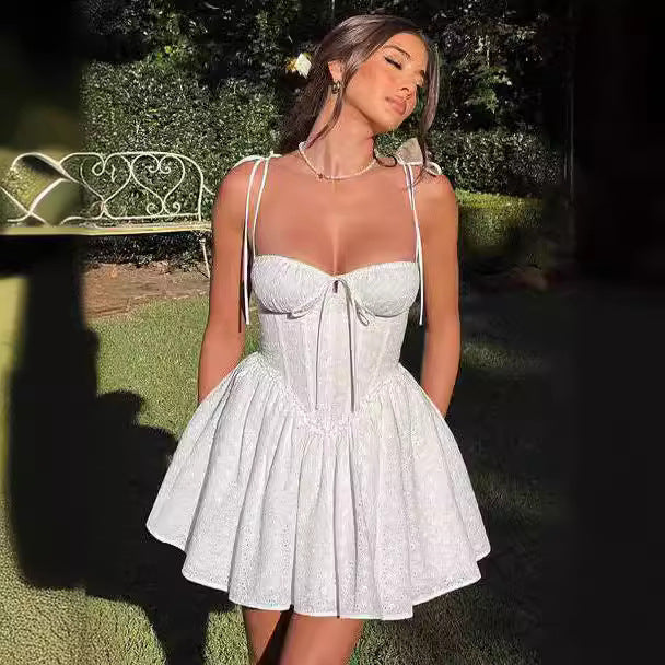 Summer Sexy Slim Fit Dress Hot Girl Backless