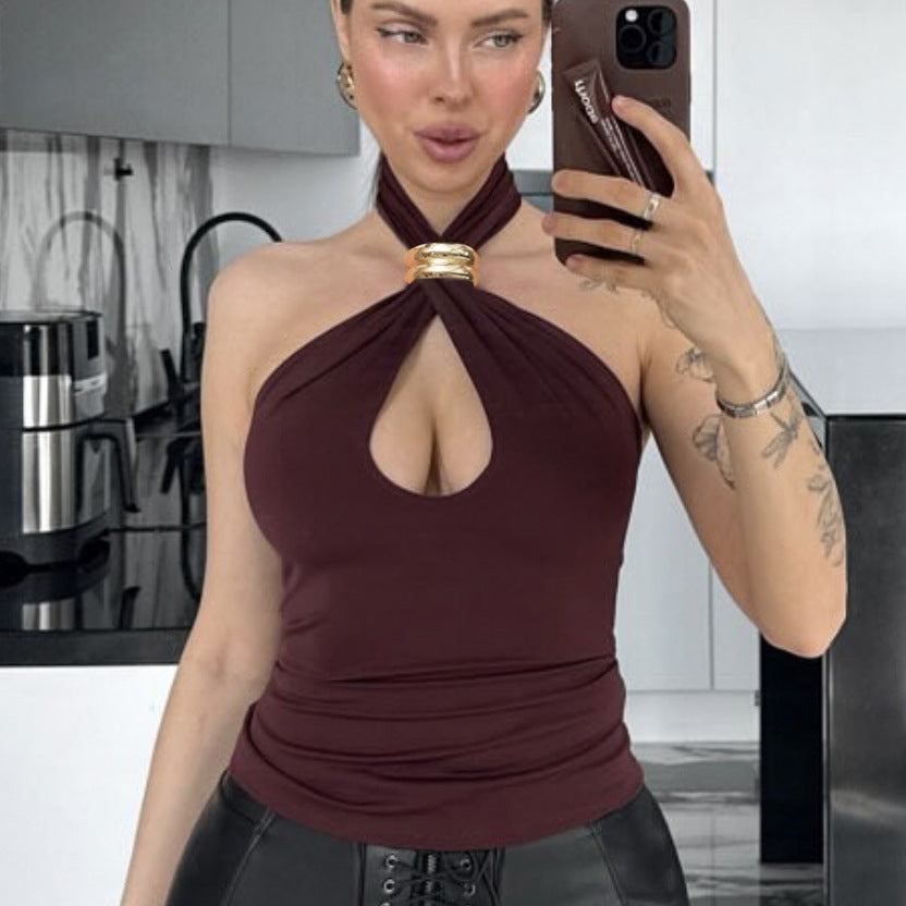 Women's Design Decorative Slim Top