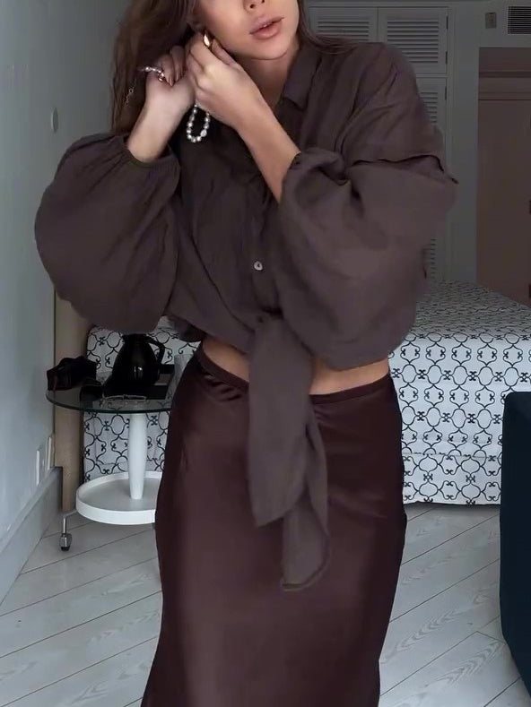 Very Brown Loose Casual Shirt