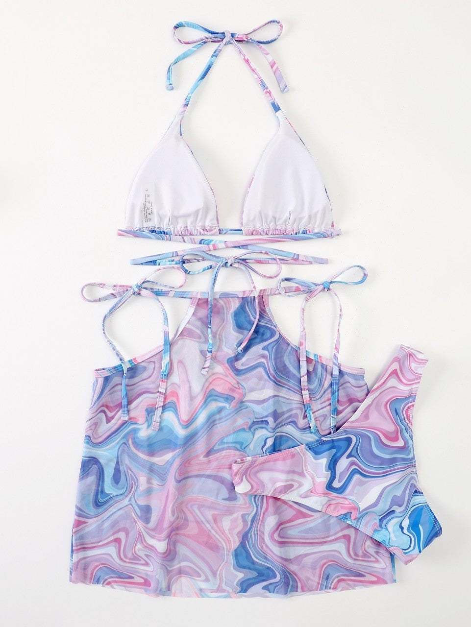 Women Bikini 3-piece Beach Skirt