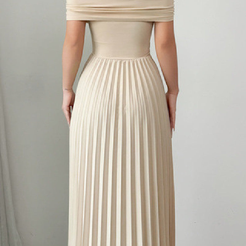 Women's Fashion Pleated French Dress