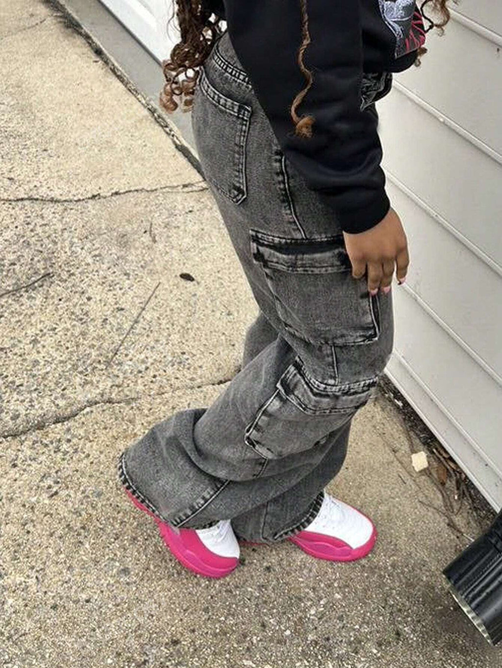 Women's Fashion Casual Retro Denim High Waist Straight Pants