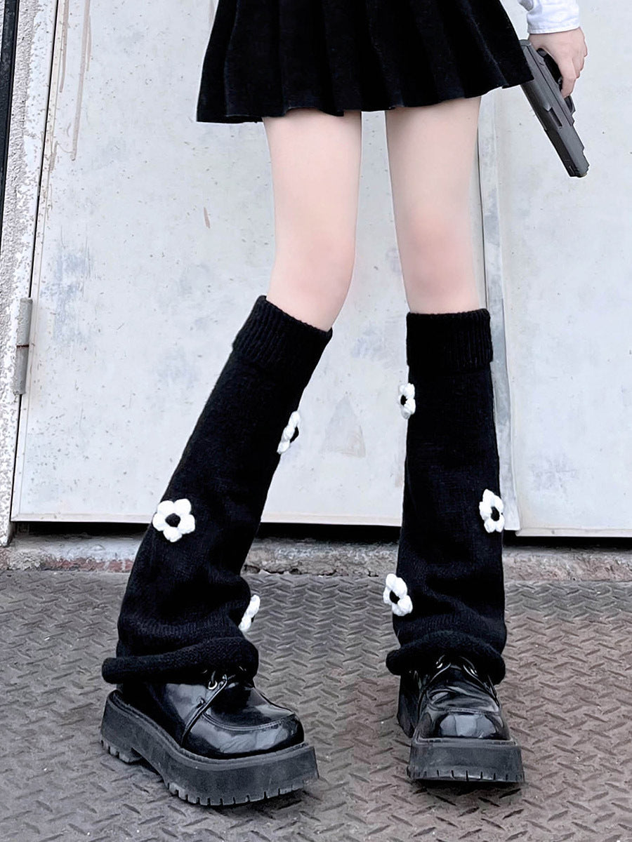 Y2kFlowers Girls Medium Leg Socks