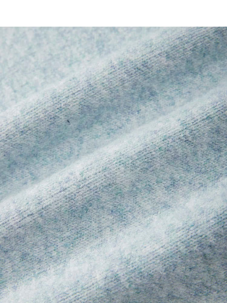 New Bow V-neck Sweater Dignified Sense Of Design Slit Hemline At Hem Short Loose Sweater Women