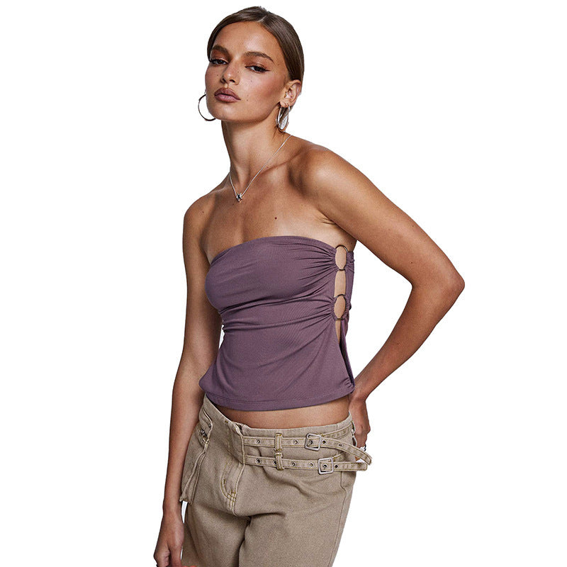 Women's Slim-fit Tube Top Side