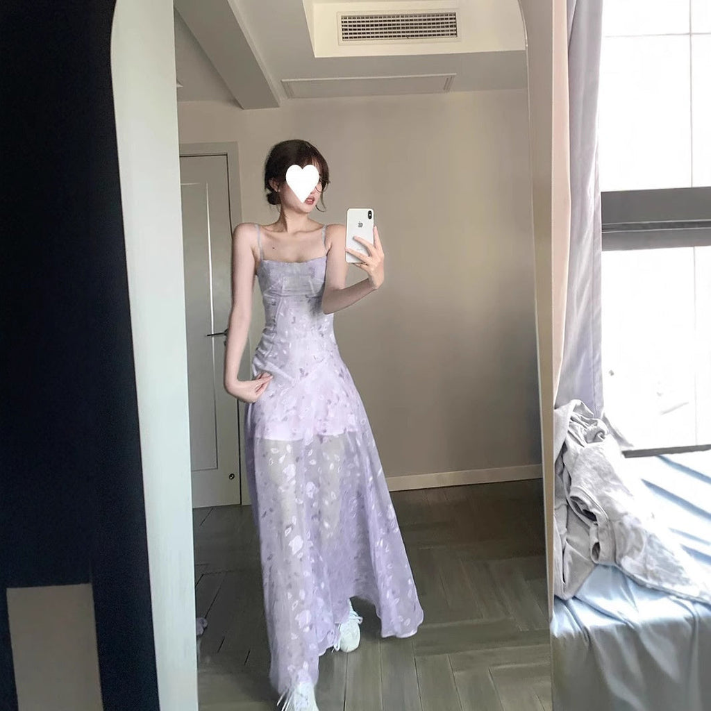 Printed Women's Fairy Waist Dress