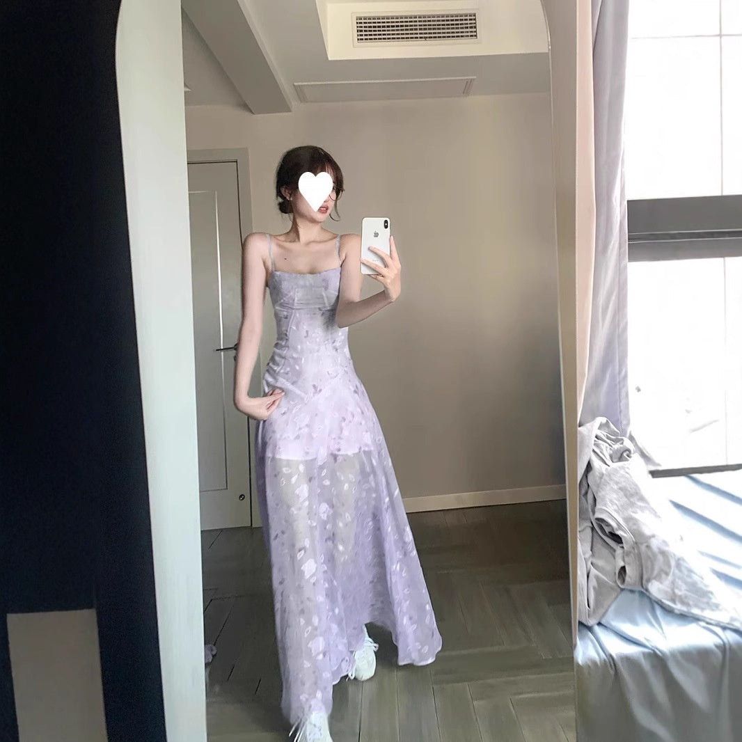 Printed Women's Fairy Waist Dress