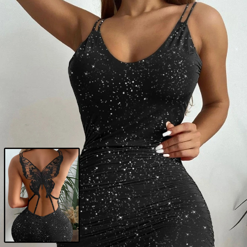 Women's Fashion Hollow Out Butterfly Dress