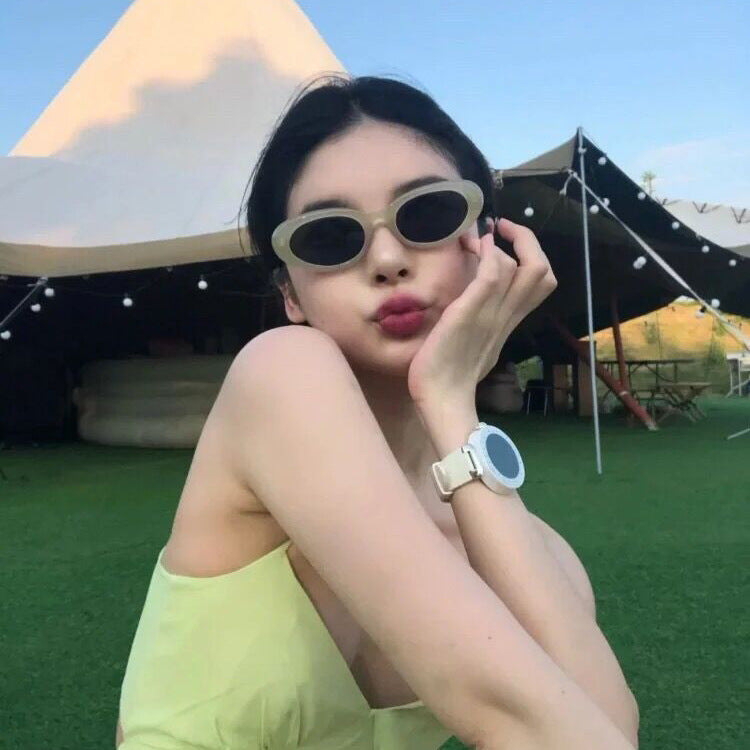 Vintage Small Round Frame High-grade Simple Fashion Sunglasses