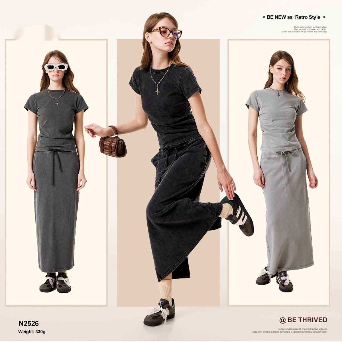 Women A- Line High Waist Cover Slimming And Straight Loose Skirt