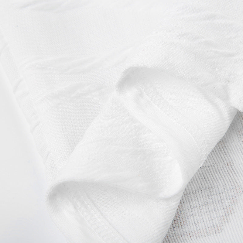 Women's Hot Girl Backless Slim Fit Printed Bow Vest