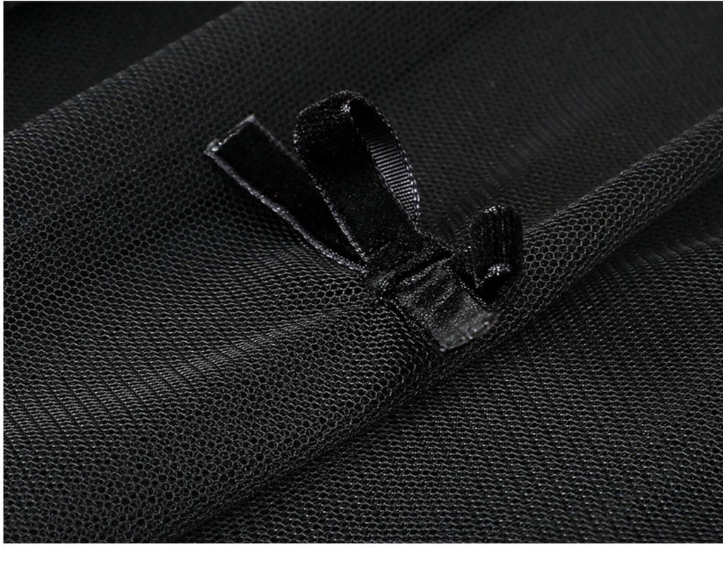 Women's Bow Mesh Skirt Mid-length