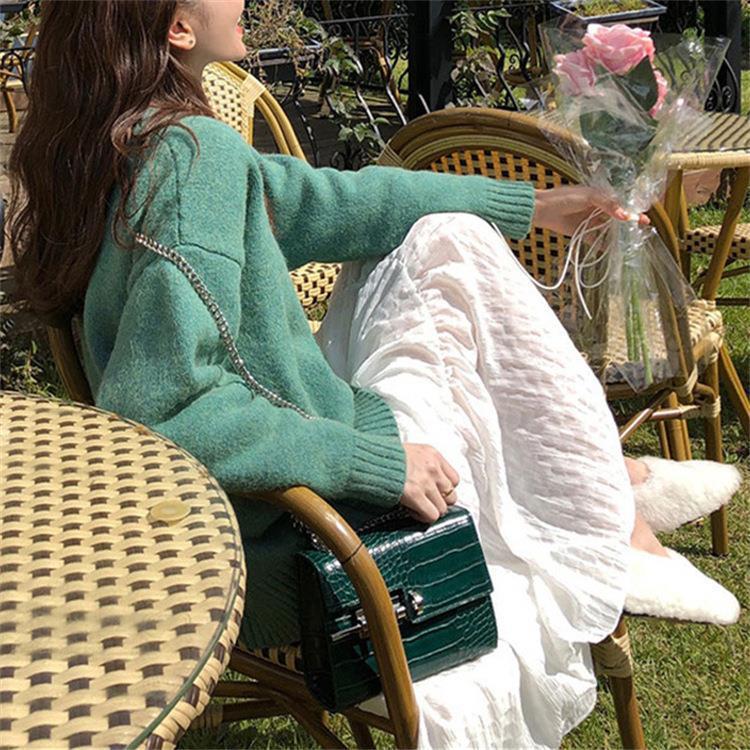 Round Neck Japanese Soft Glutinous Sweater