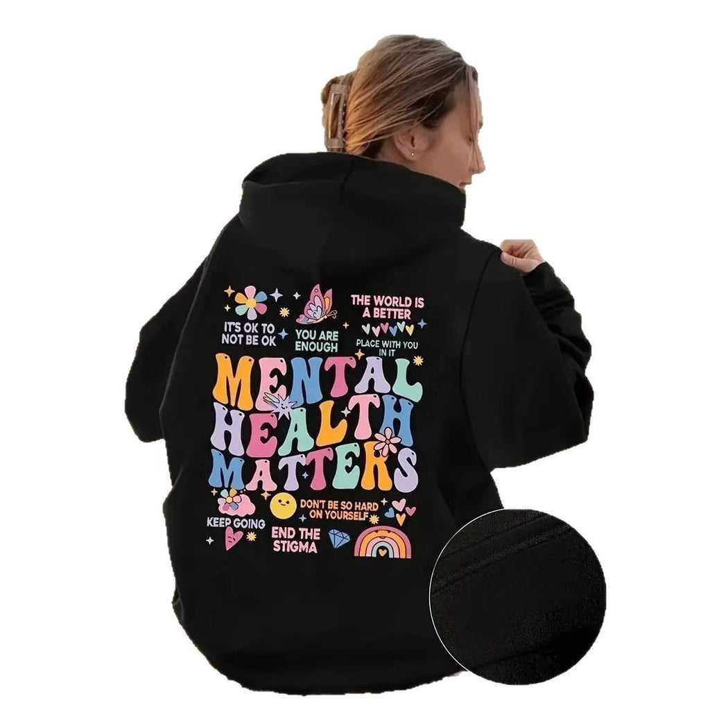 Letter Slogan Printed Sweater