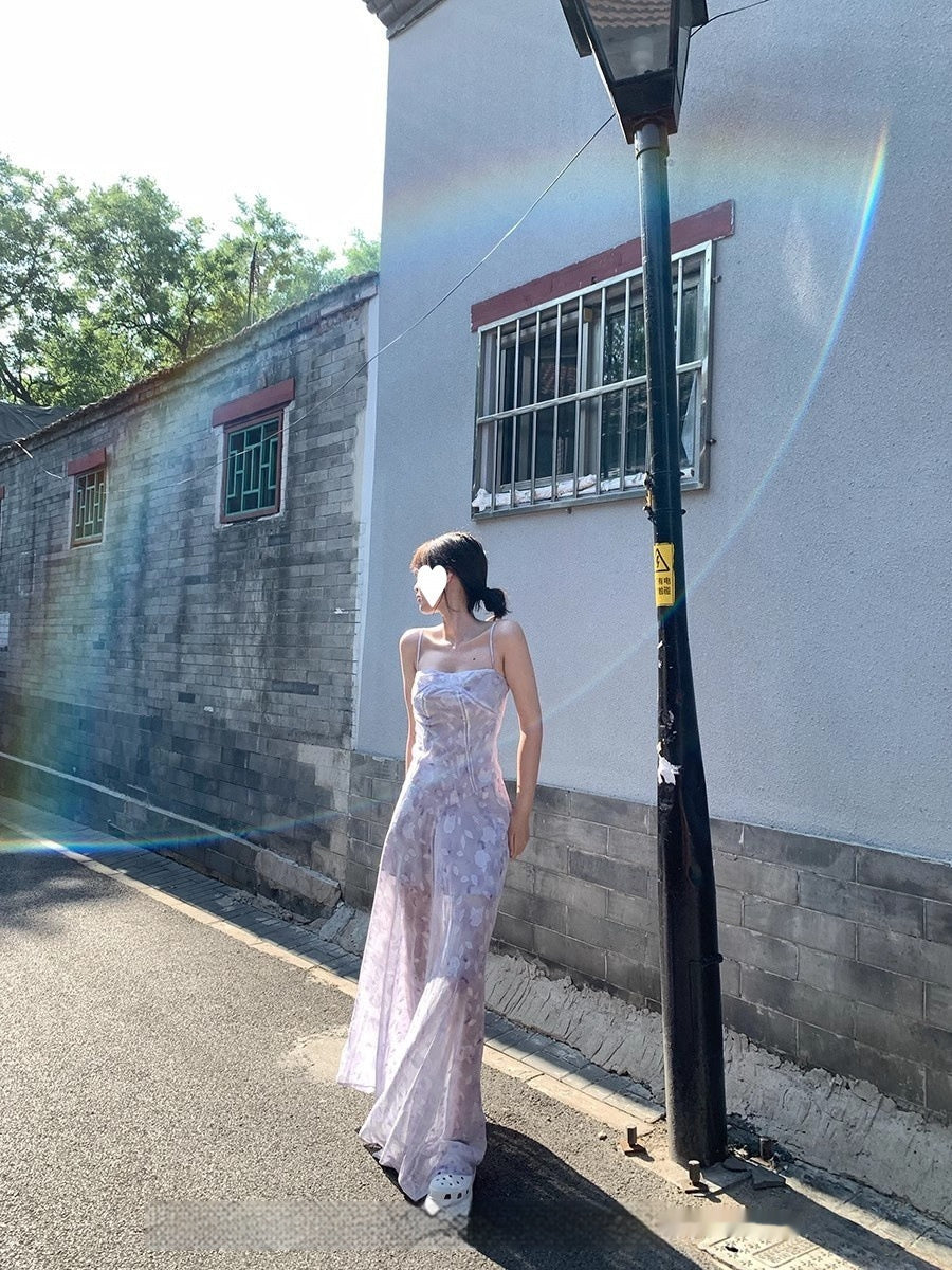 Printed Women's Fairy Waist Dress