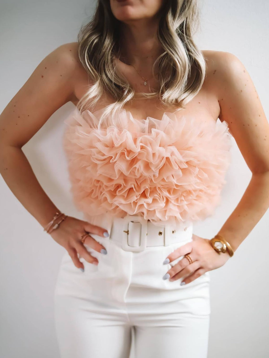 Knitted Cropped Small Top Women