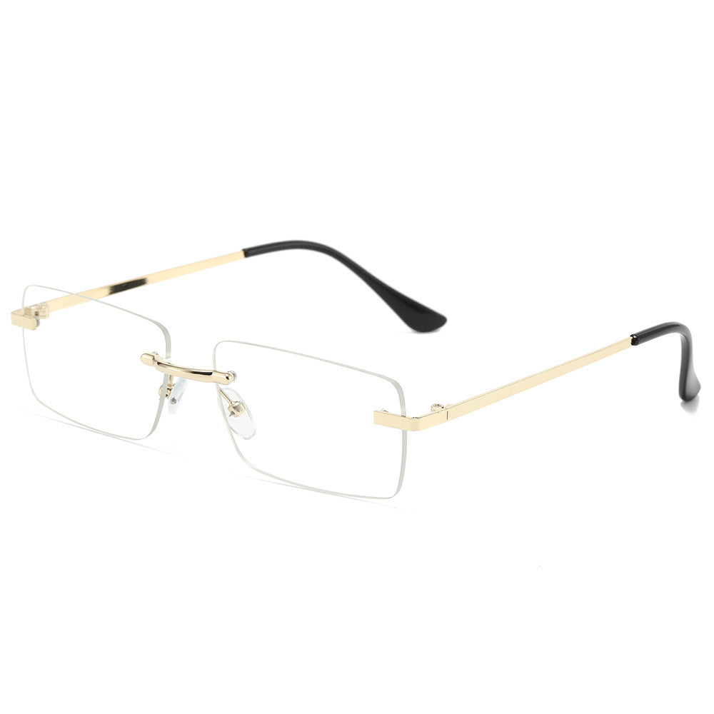 New Square Frameless Trimming Sunglasses