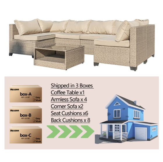 Patio Sofa Furniture Set