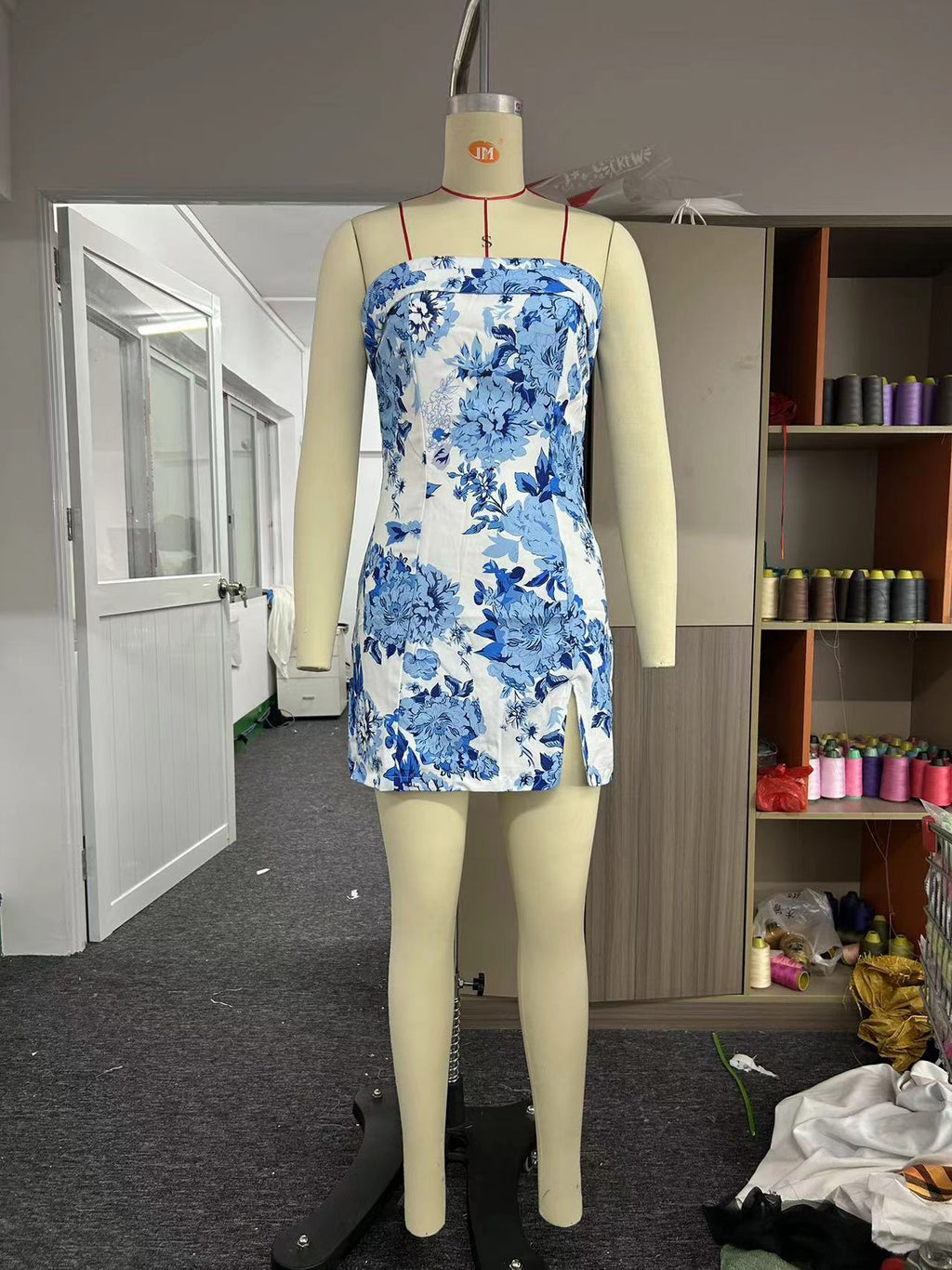 Flower Print Tube Top Dress Women