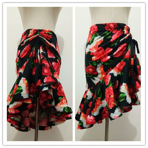 Dance Clothes Practice Clothes Leopard Print Skirt