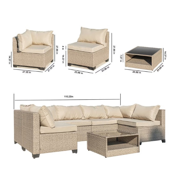Patio Sofa Furniture Set