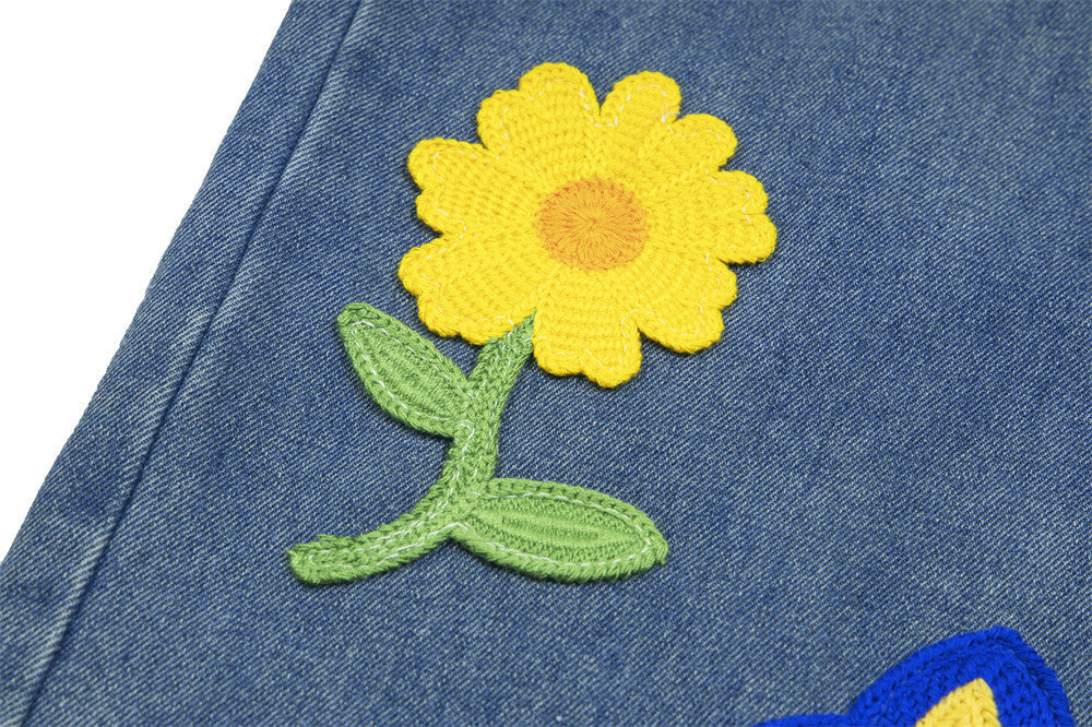 Washed Loose Wide-leg Jeans For Women