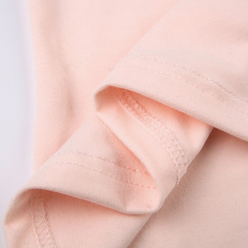 Cute Girl Bow Short Sleeve