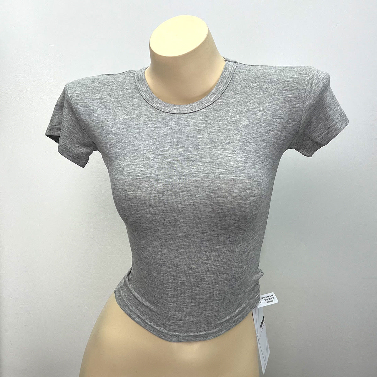 Classic Shoulder Hot Girl Sports Bottoming Skinny Top