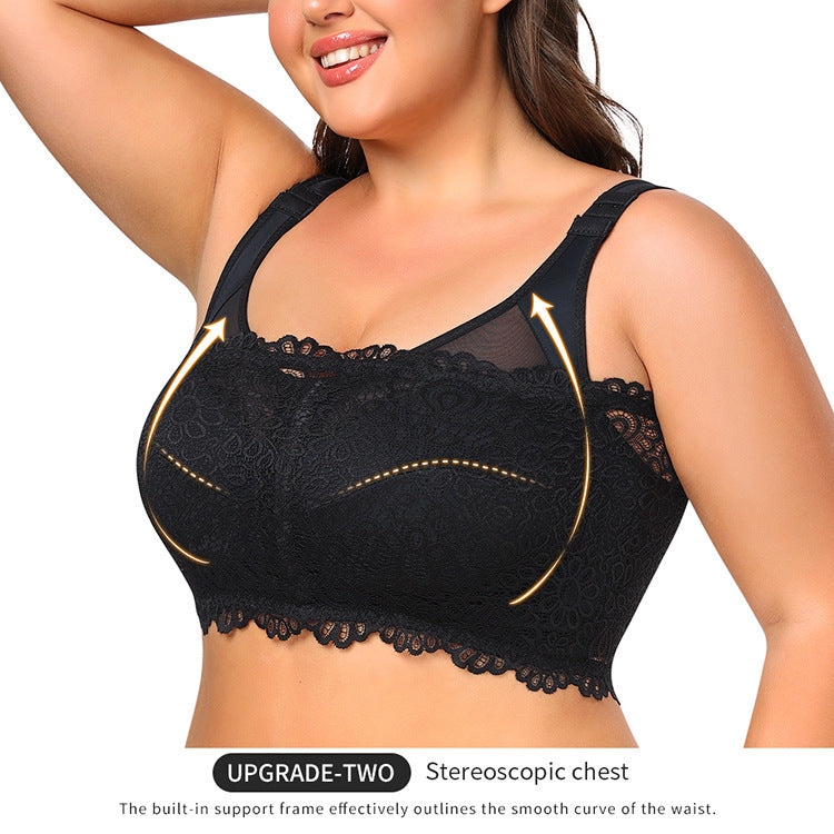 Plus-sized Full Cup Plus Size Underwear Breast Holding Thin