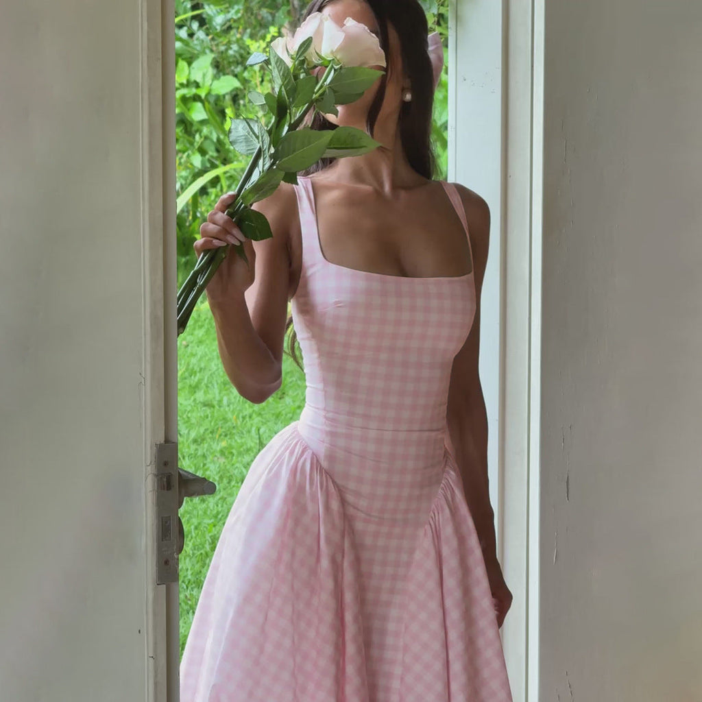 Fashion French Style Strap Dress Women