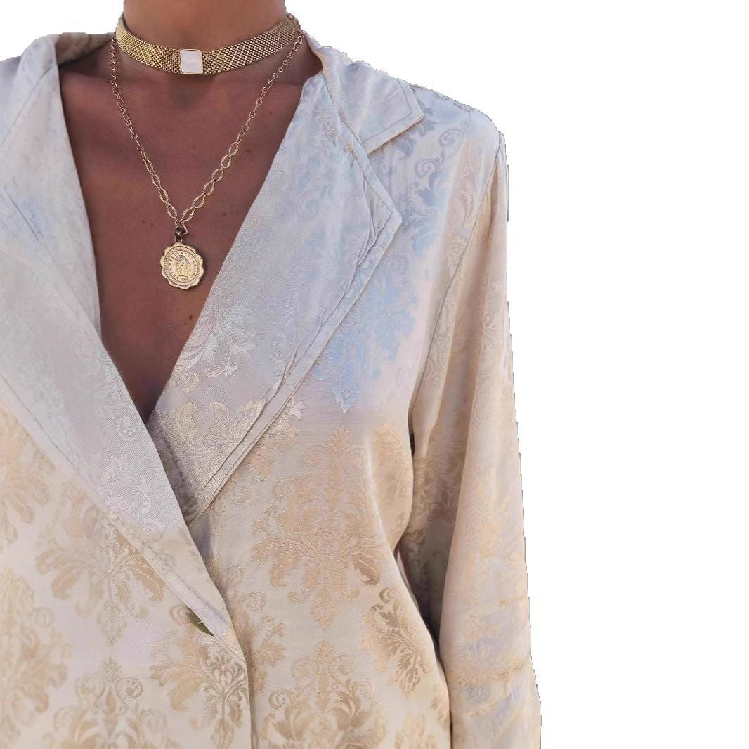 Wide-leg Pants Two-piece Fashion Blazer