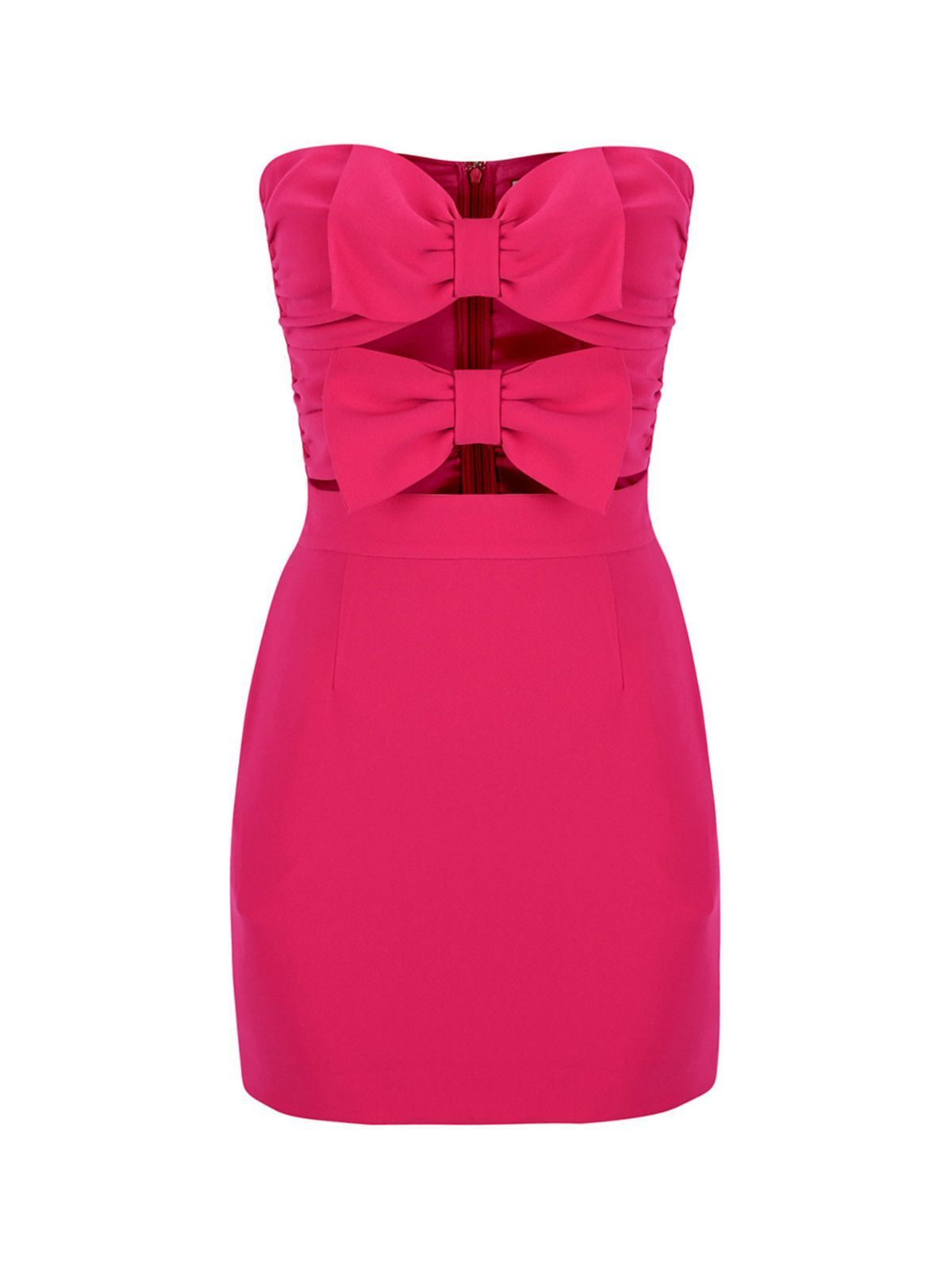 Straight Hollow Bowknot Dress Women