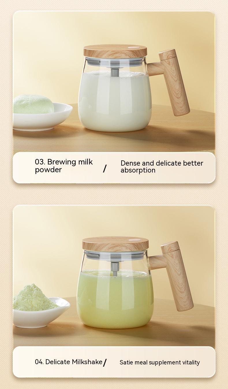 Self Stirring Coffee Mug  Electric Mixing Glass Coffee CupHigh Speed Fast Automatic Coffee Cup For Gyms Dining Room Kitchen Gadgets 400ML