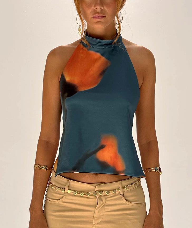 Women's Clothing Halter Elegant Top