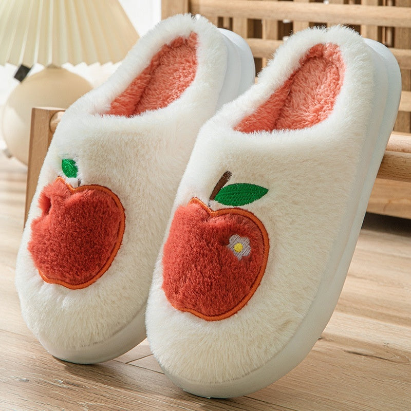 Cotton Slippers Women's Indoor Home Plush Warm Slippers