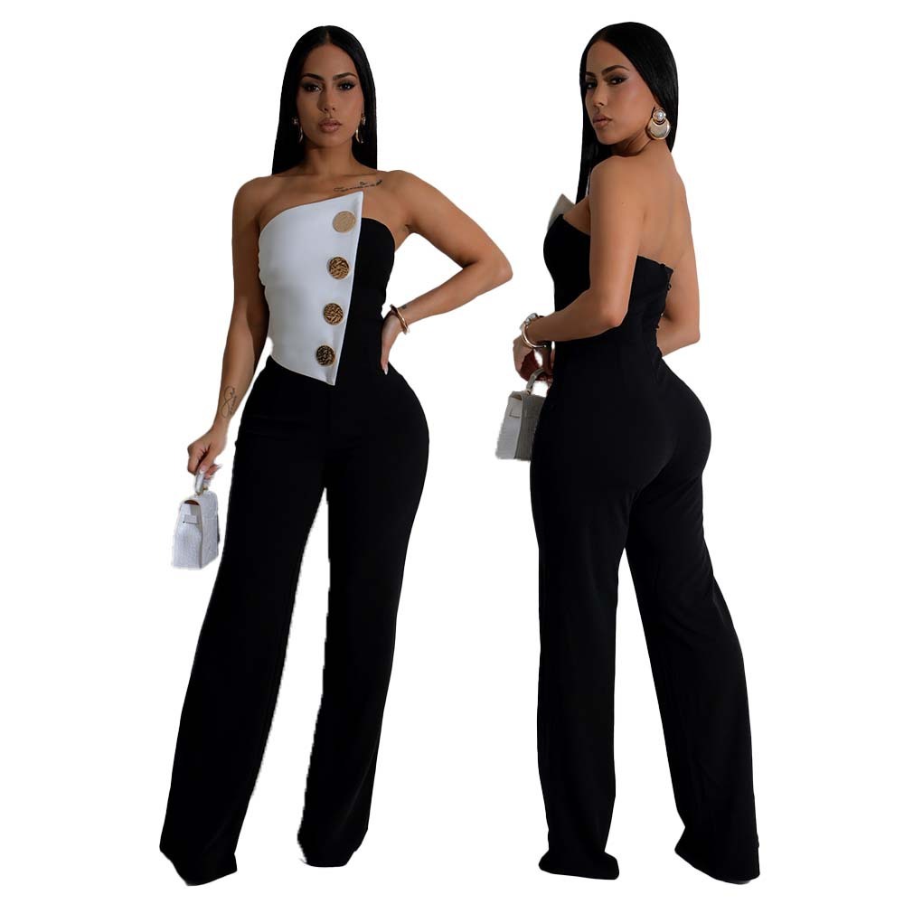 Women's Button Jumpsuit Commute Style