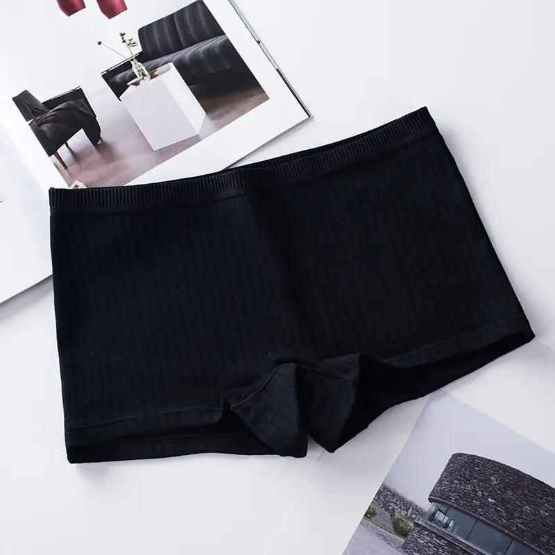 Women's Cotton Boxer Anti-exposure Antibacterial Mid-waist Underwear
