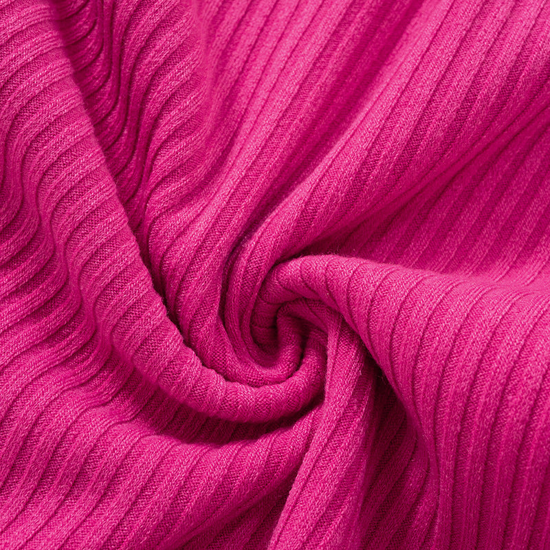 Sunken Stripe Top - Hot Girl Skirt Long Sleeve Set